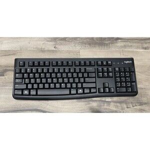 Logitech K120 Keyboard Ergonomic Desktop USB Wired Plug and Play